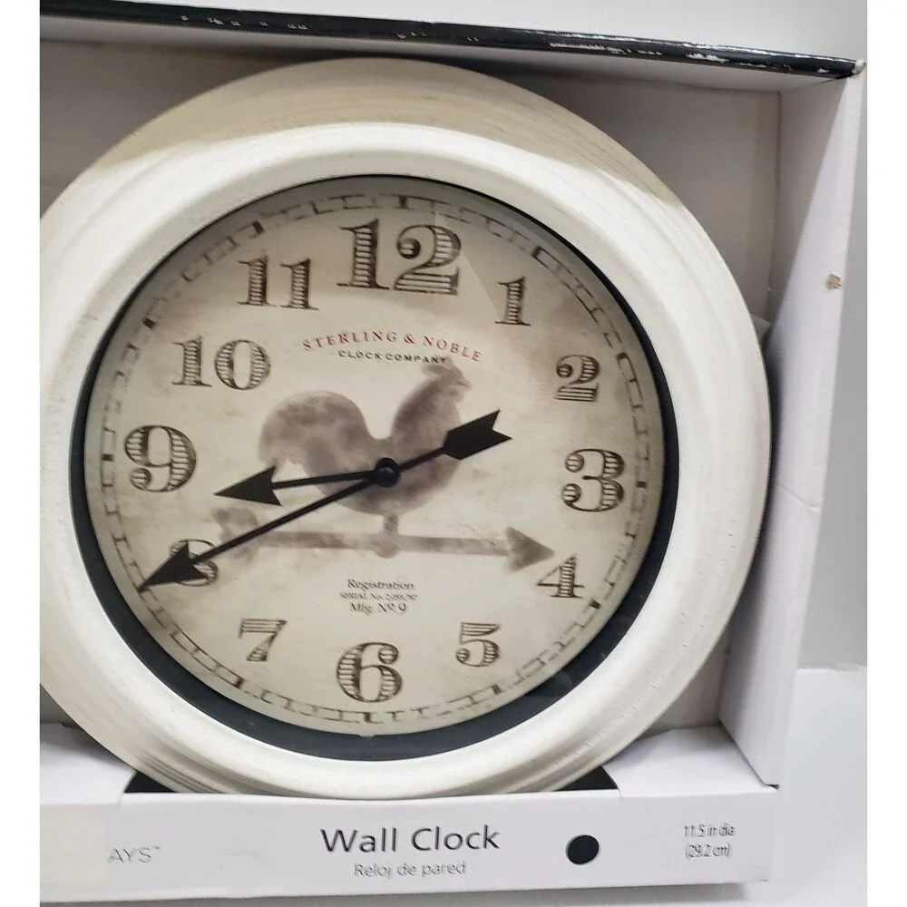 Plastic Decorative Kitchen Wall Clock,11.5